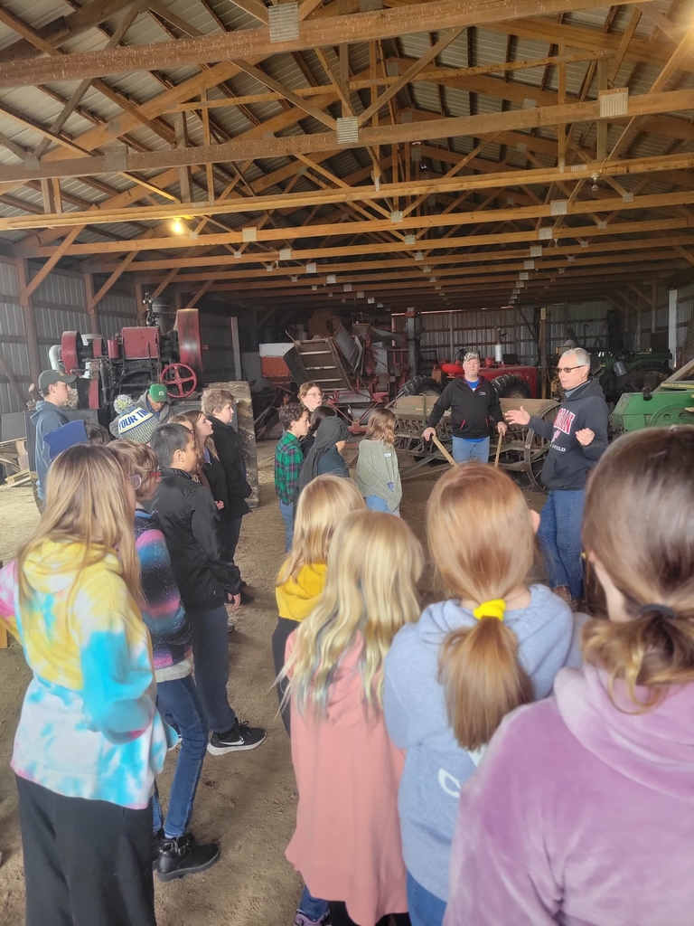 Students learned about ice harvesting.